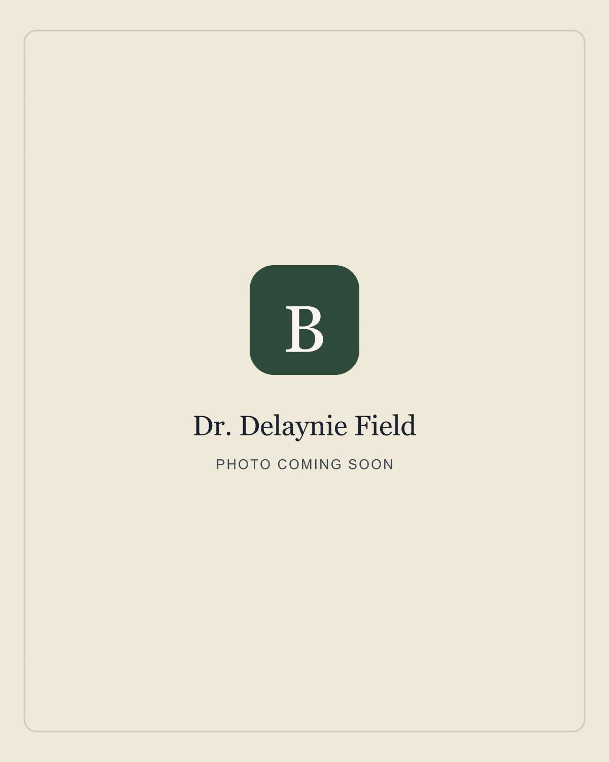 Portrait of Dr. Delaynie Field