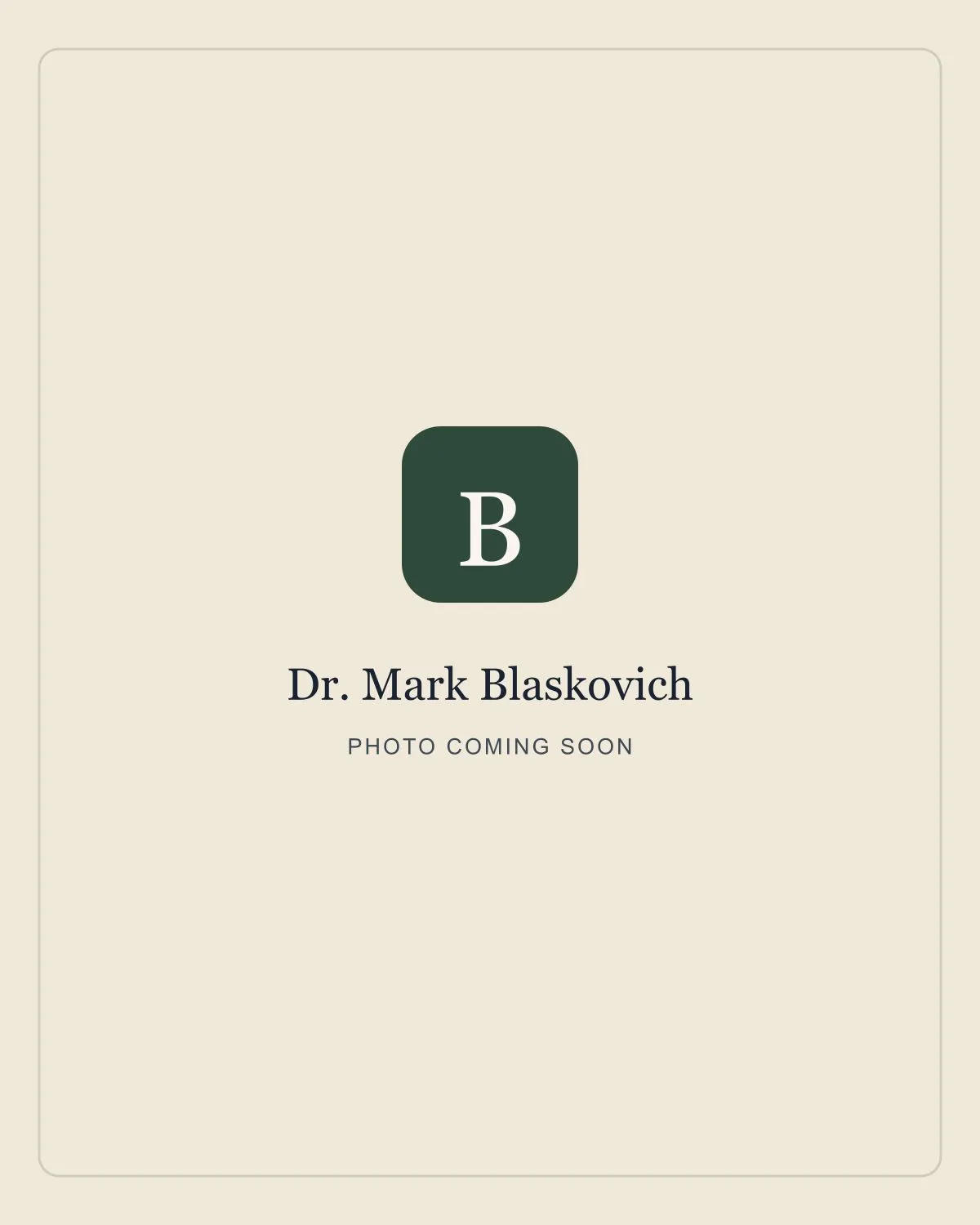 Portrait of Dr. Mark Blaskovich, DMD